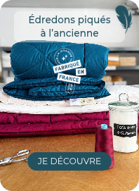 édredons piqués à l'ancienne